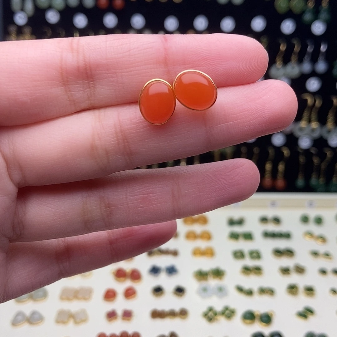 和田玉银S925镀金镶嵌颈饰