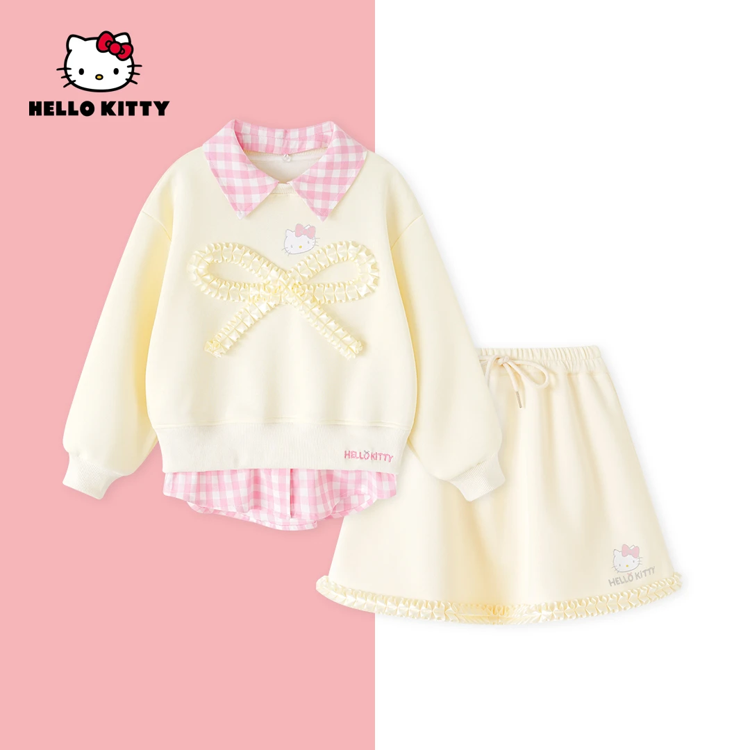 AD HelloKitty春季新款女童装时尚休闲套装女宝两件套AC5120MK039