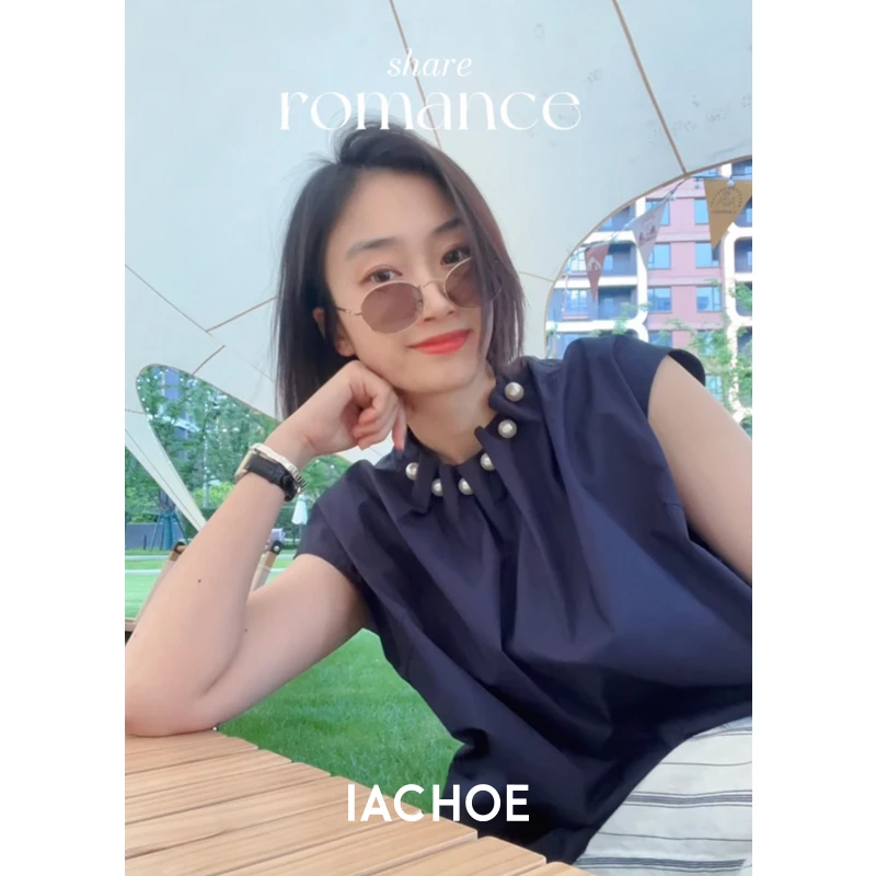 IACHOE【星辰】真珠小众衬衫3531504020