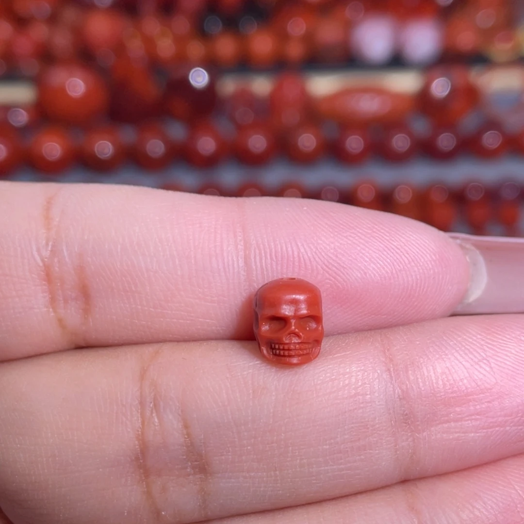 南红玛瑙未镶嵌骷髅