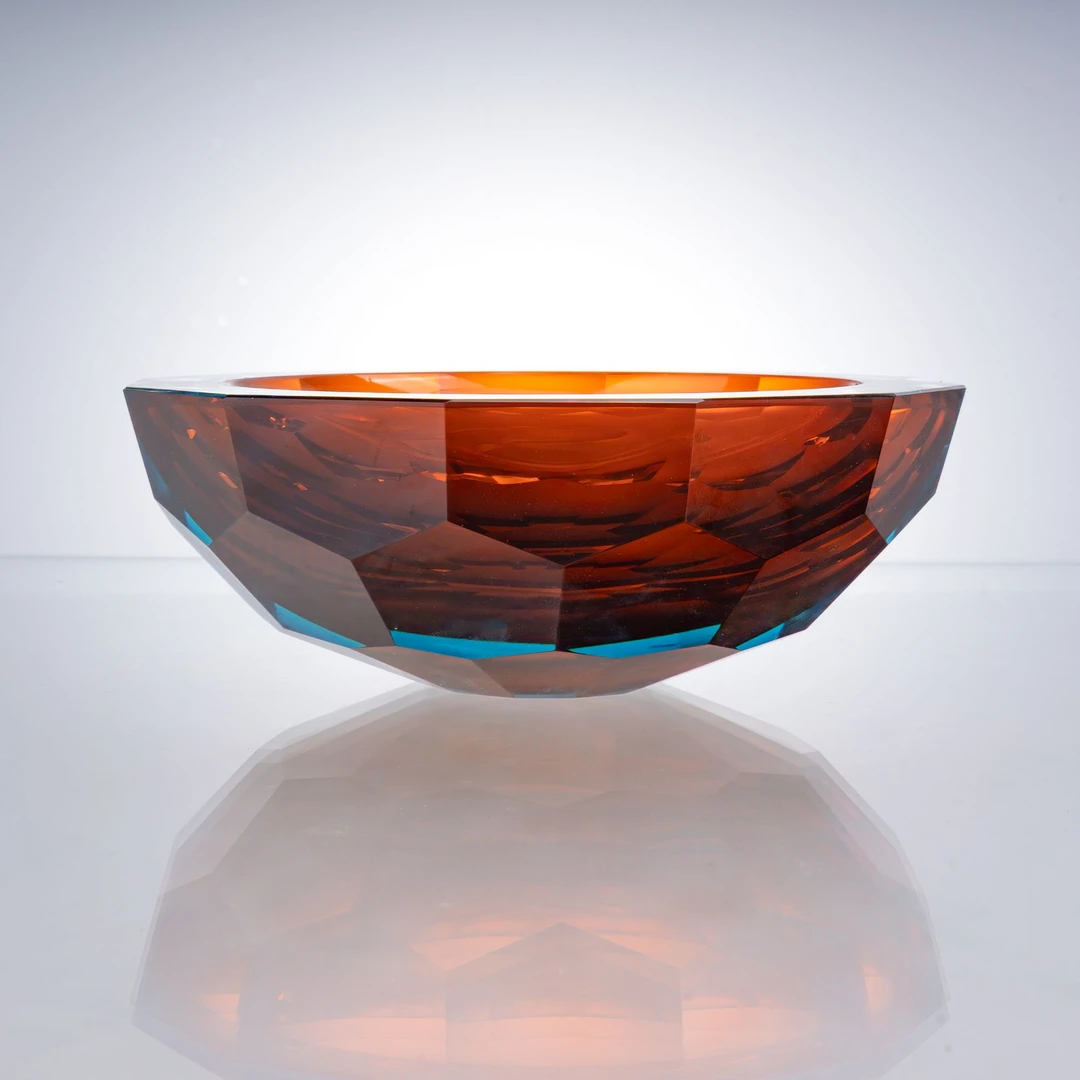 璨石美学【光之回声果碗】轻奢中式美式意式极简餐桌玄关艺术摆件