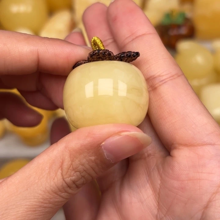 蜜蜡未镶嵌毛衣链蜜蜡