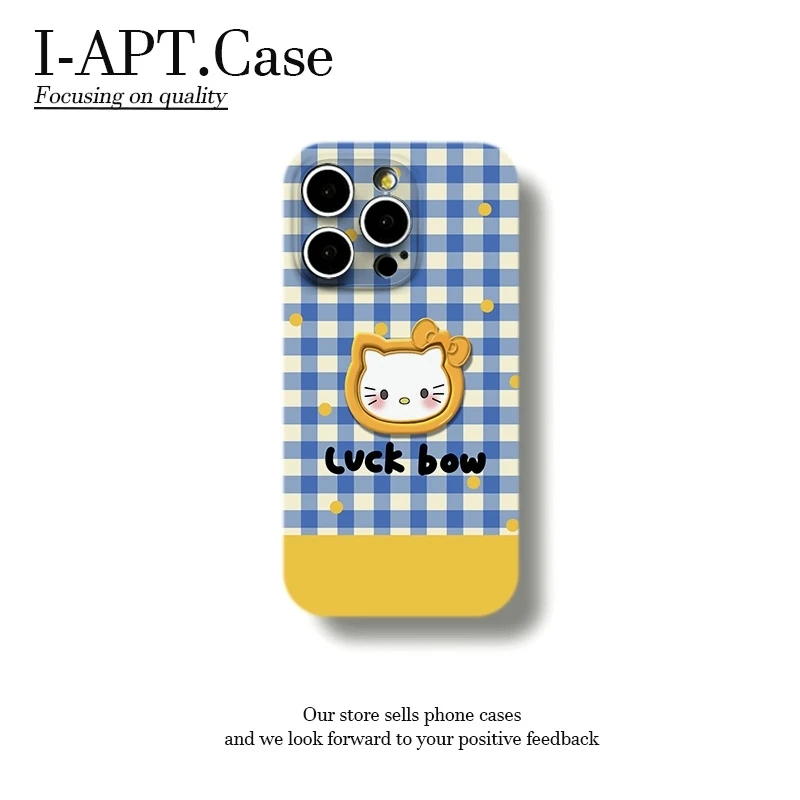 蓝格KT黄圈波点菲林软壳适用iPhone苹果16手机壳华为oppo小米vivo