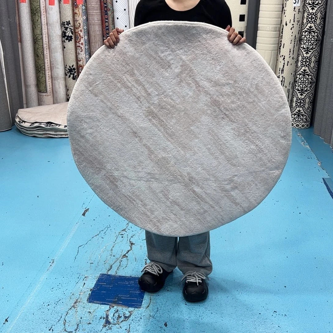 混纺加厚棉布底仿羊绒直径一米圆全新特价福利