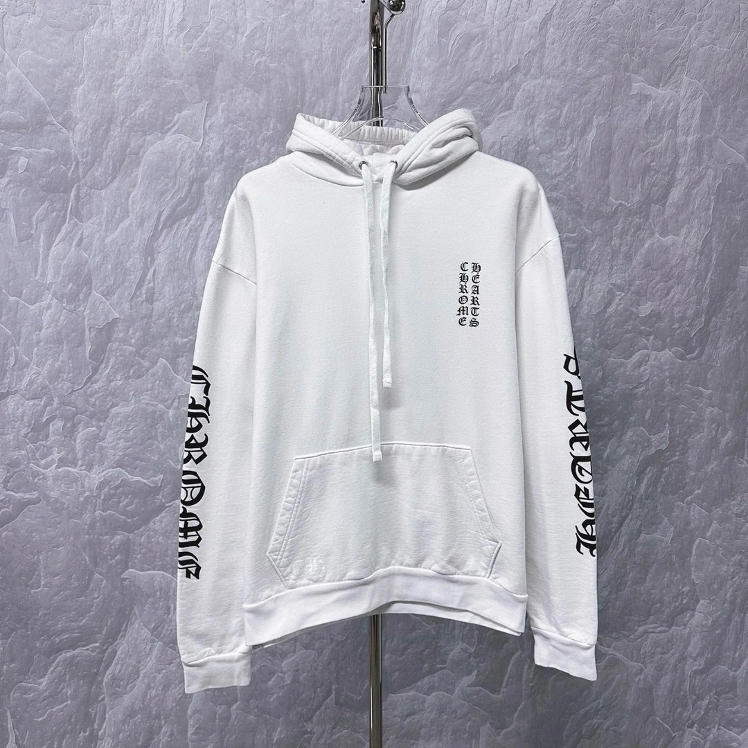 99新 Chrome Hearts/克罗心 双臂梵文连帽卫衣 L码A00029
