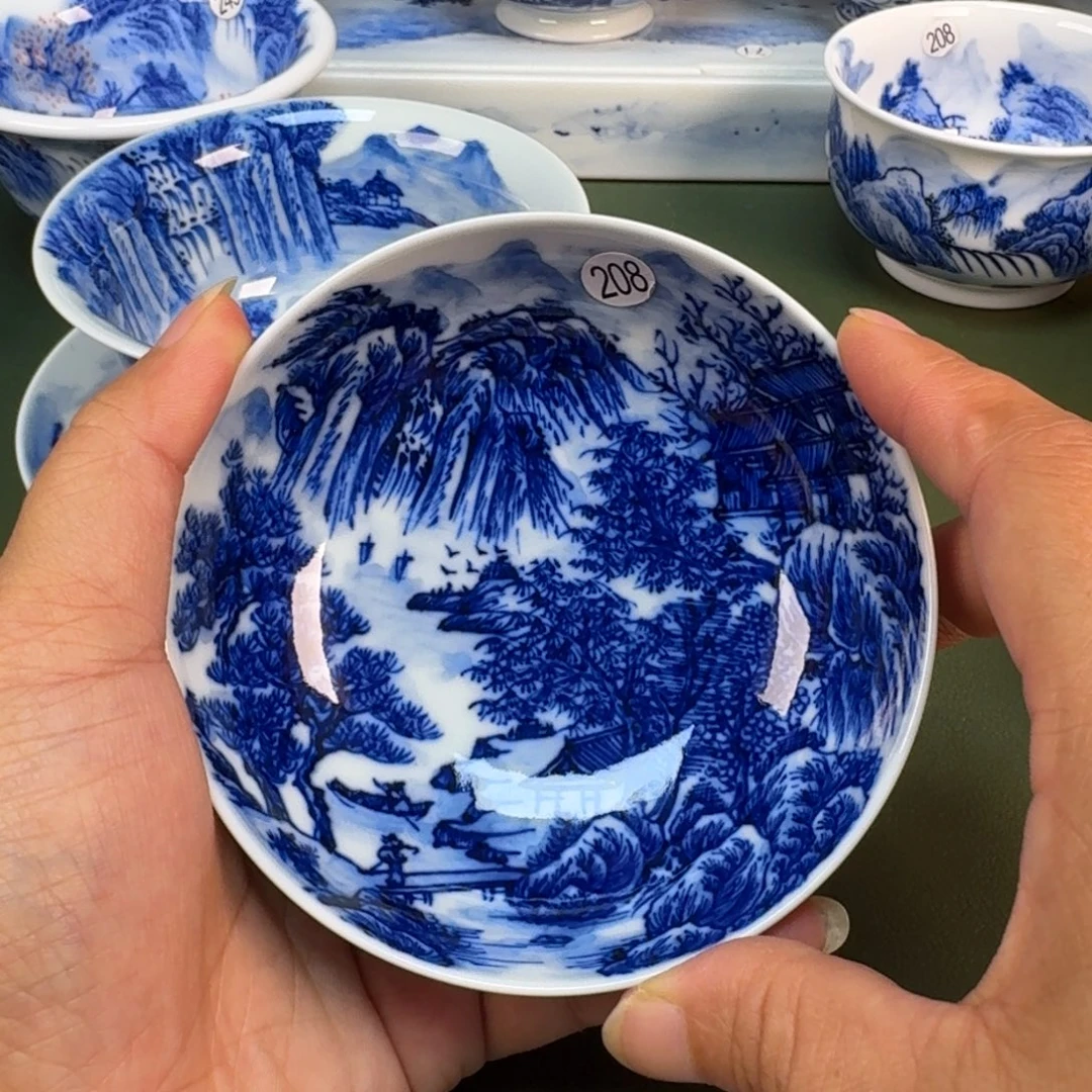 景德镇纯手绘茶具圆圆208