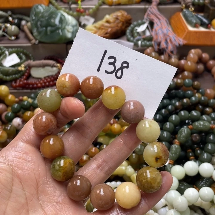 未镶嵌蛇纹石玉手链