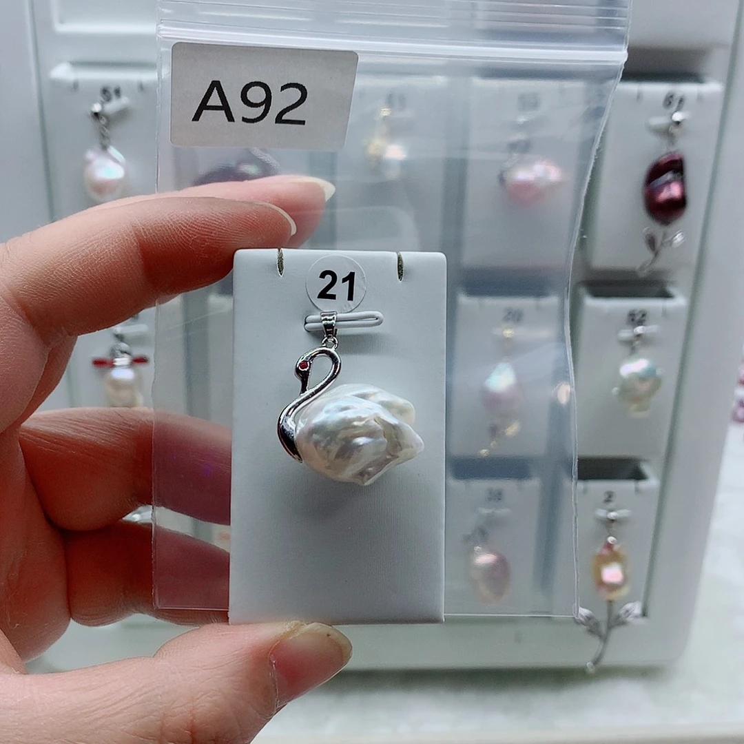 吊坠(不含链)淡水珍珠合金