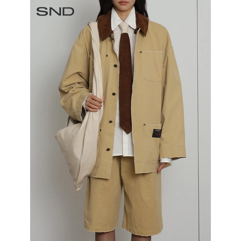 【THE MEANING OF 设计师品牌】SND SS25 可拆卸衣领短外套
