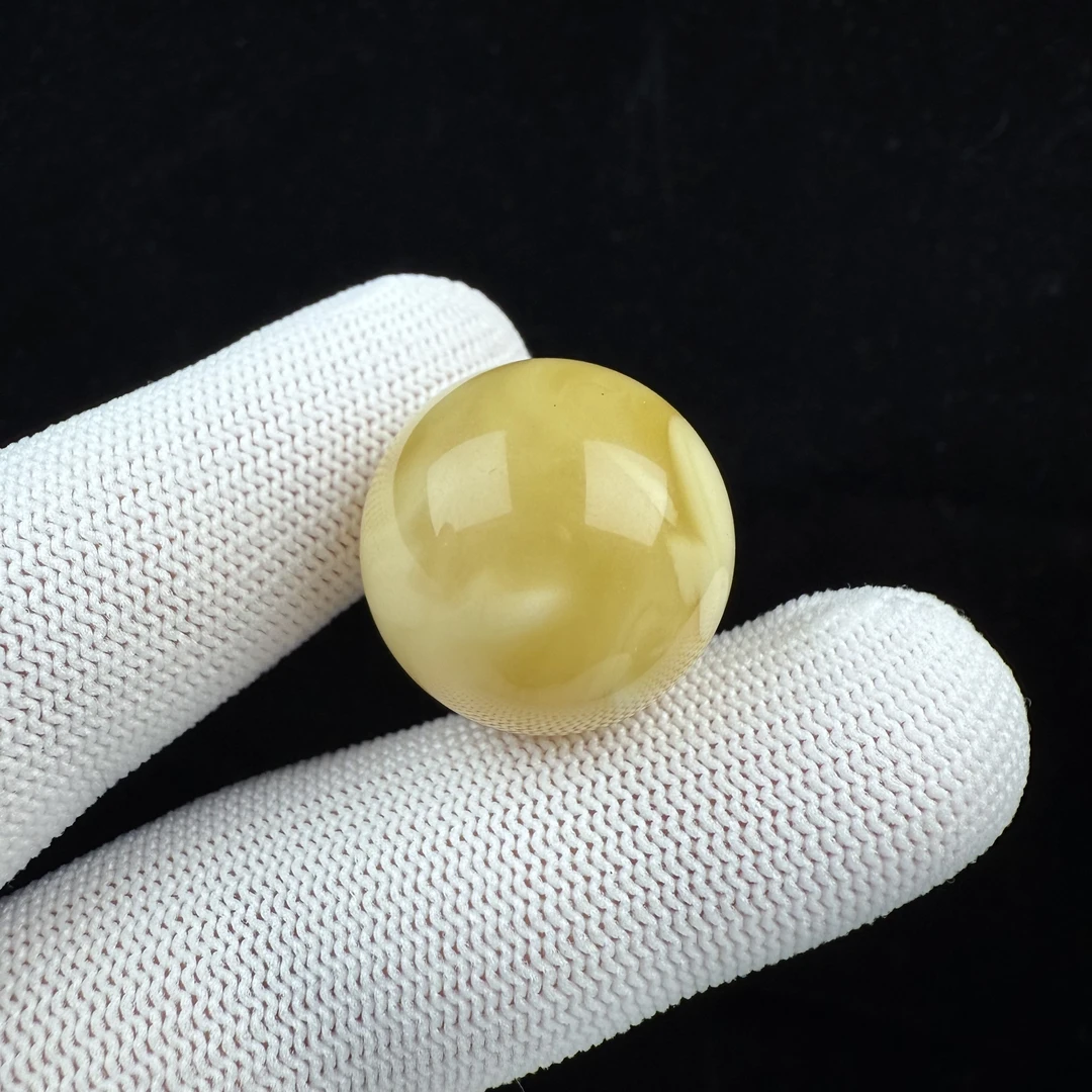 A4694天然蜜蜡 俄料圆珠23mm一物一图假一罚十