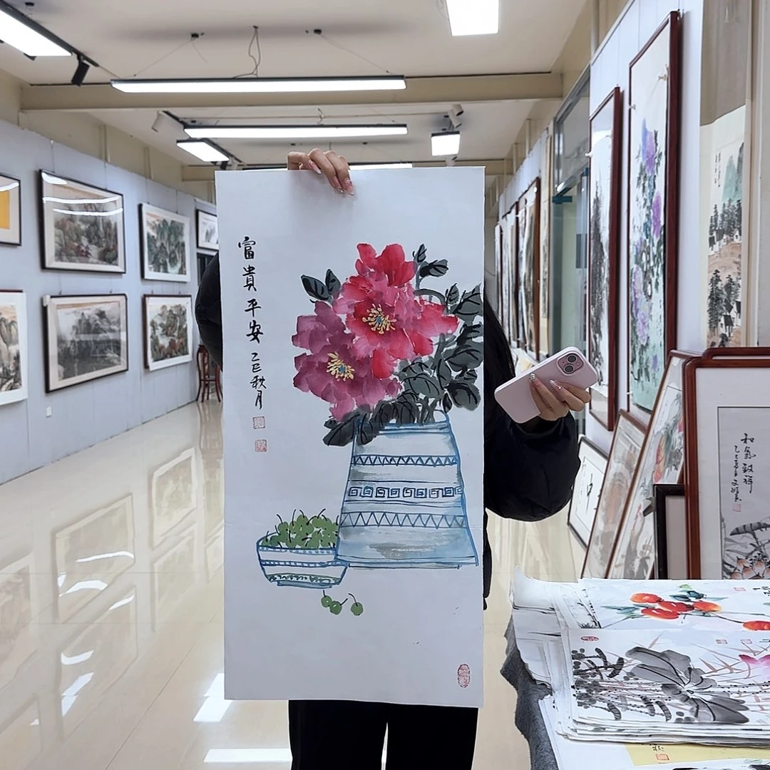 国画国画作品多次