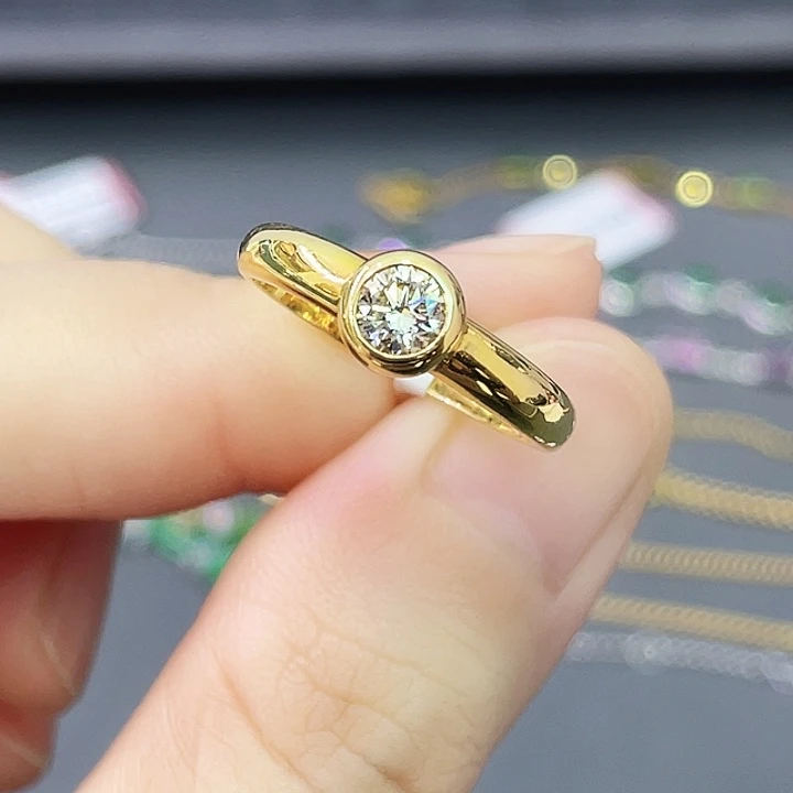 戒指/指环钻石18K金镶嵌