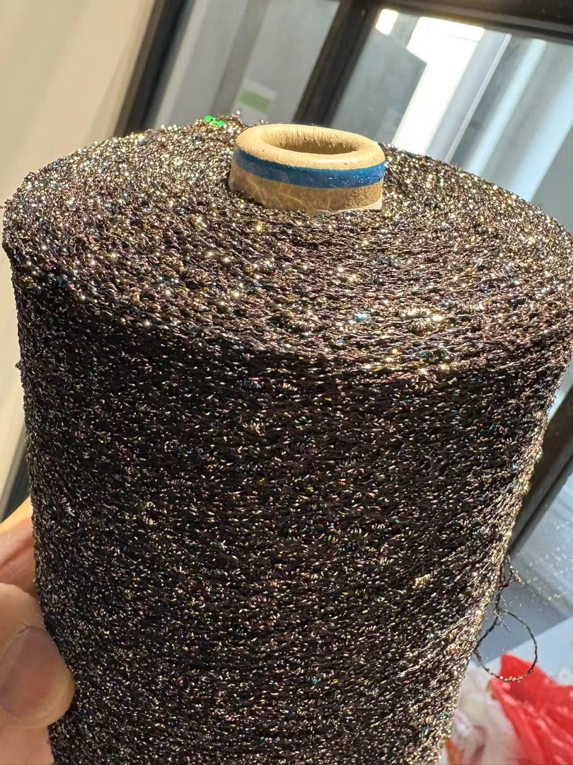 金银丝  配色线 手工编织 一桶500克