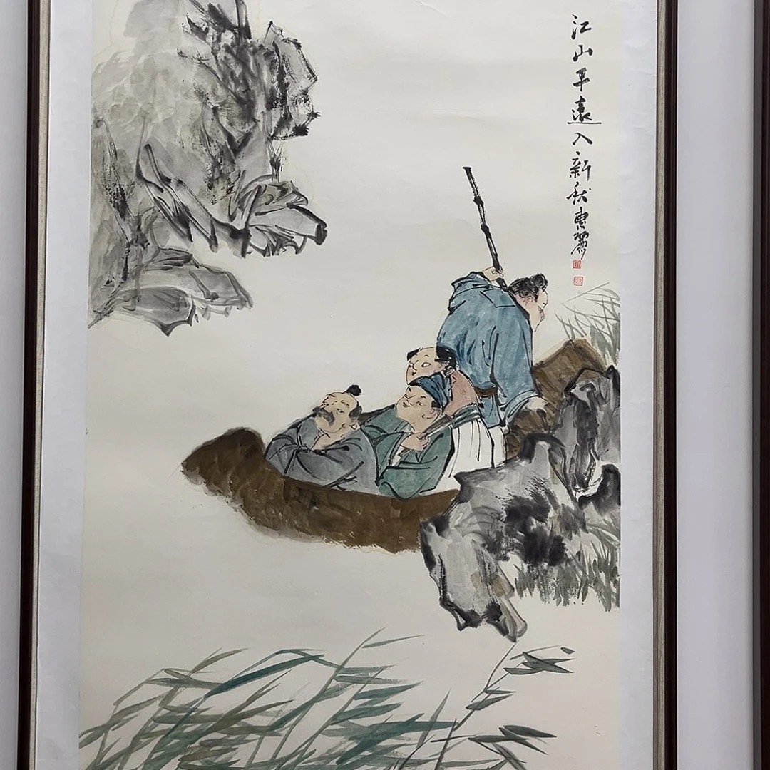 国画艺术家真人手绘