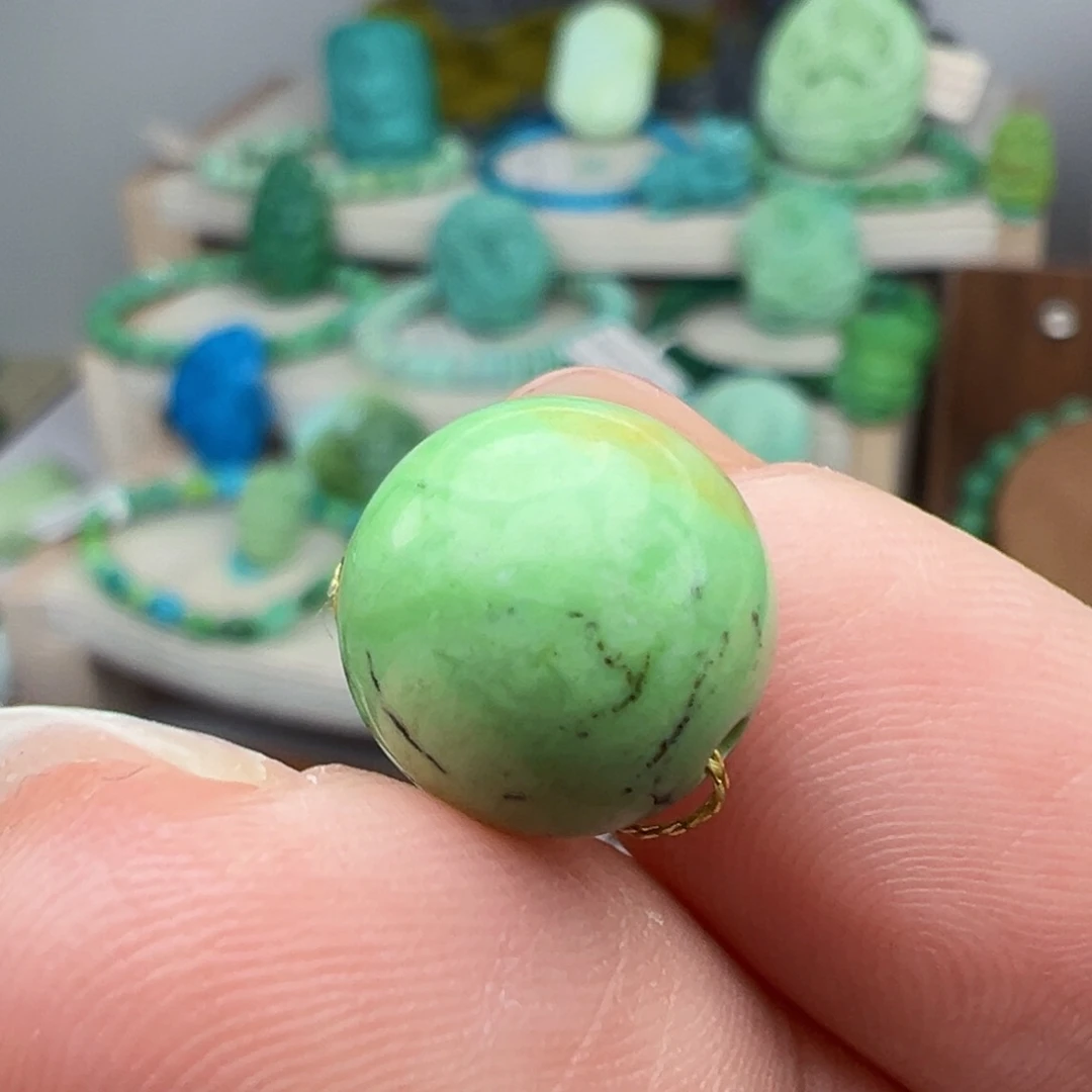 绿松石18K金镶嵌主播万珍