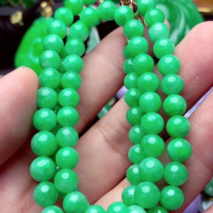 翡翠未镶嵌毛衣链