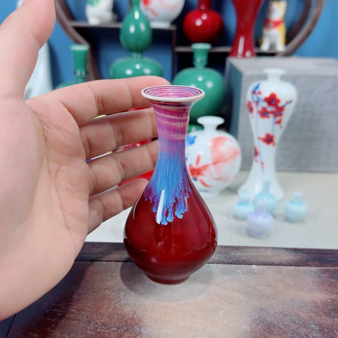 陶瓷手工小花器摆件
