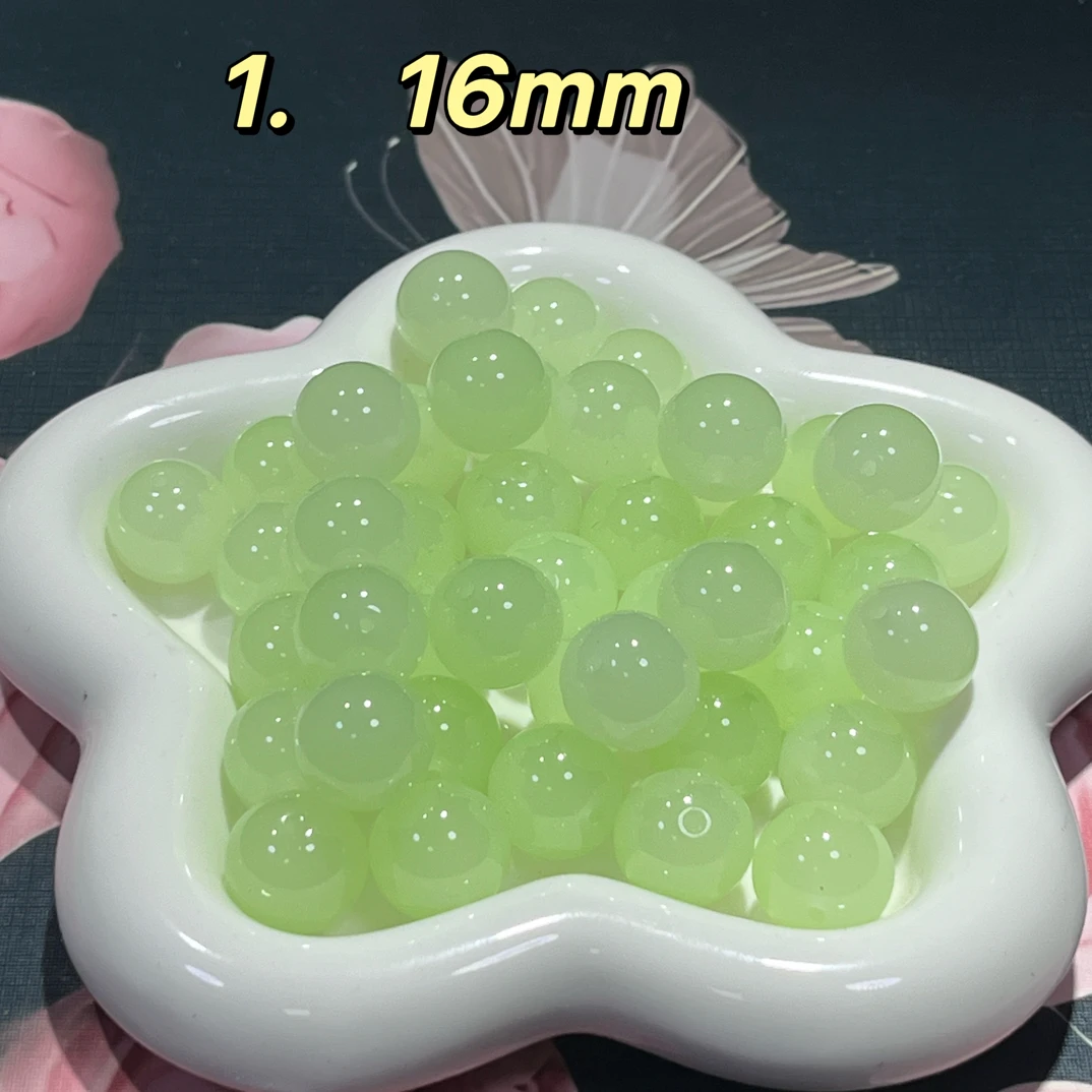 【定制卡16仿玉石】彩色琉璃串珠diy手工制作配件