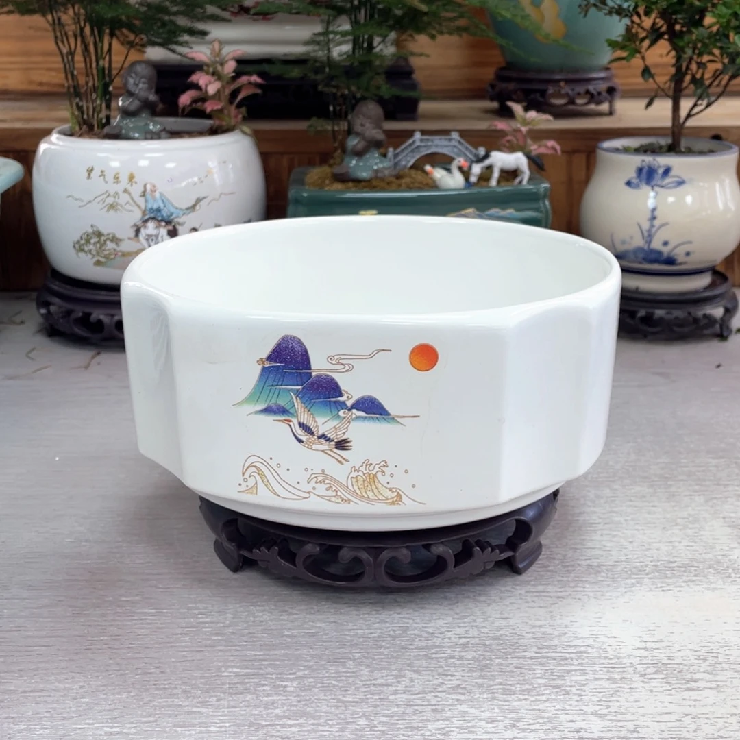 陶瓷花盆紫砂花盆高端花盆 无孔