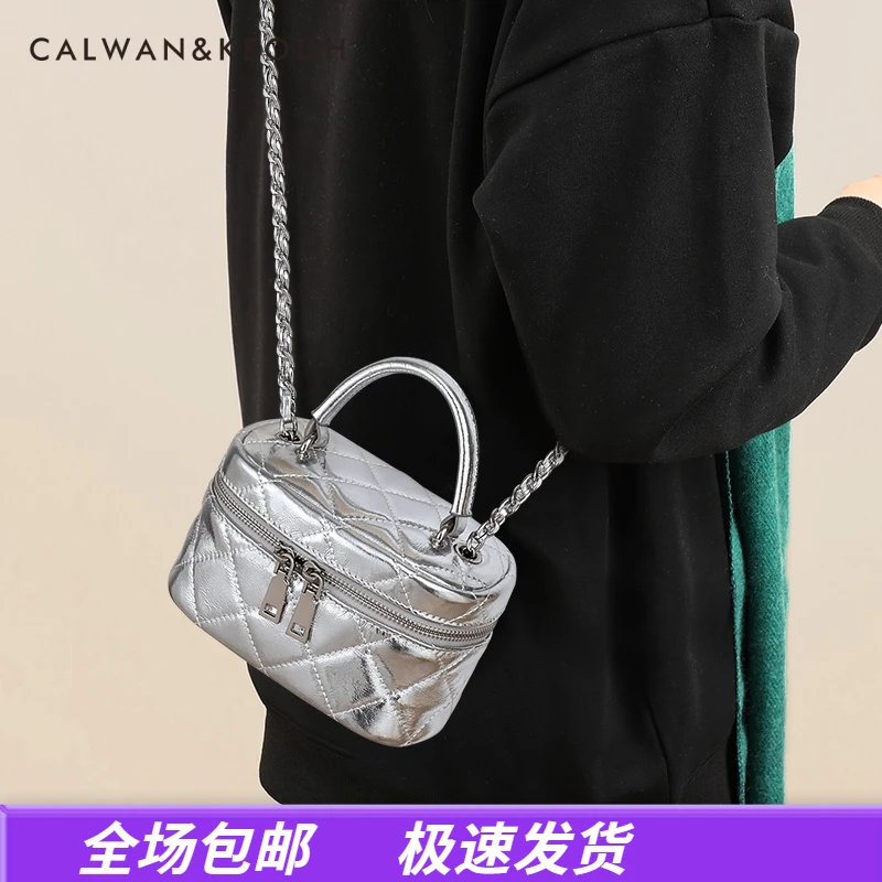 Calwan Keodh真皮包包女斜挎包2025款手提包生日礼物送女友送老婆
