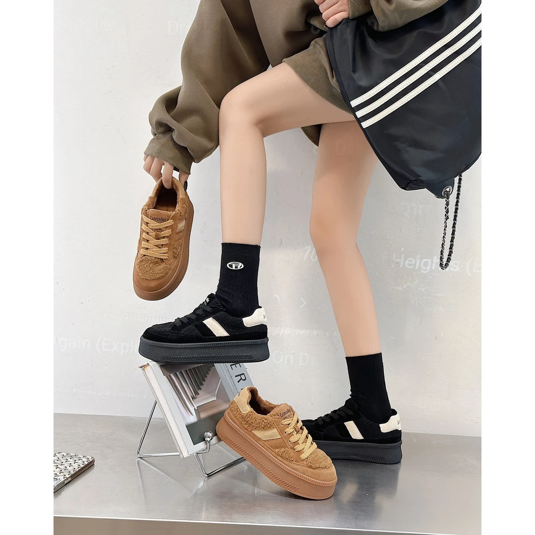 7650韩版潮流百搭系带休闲鞋