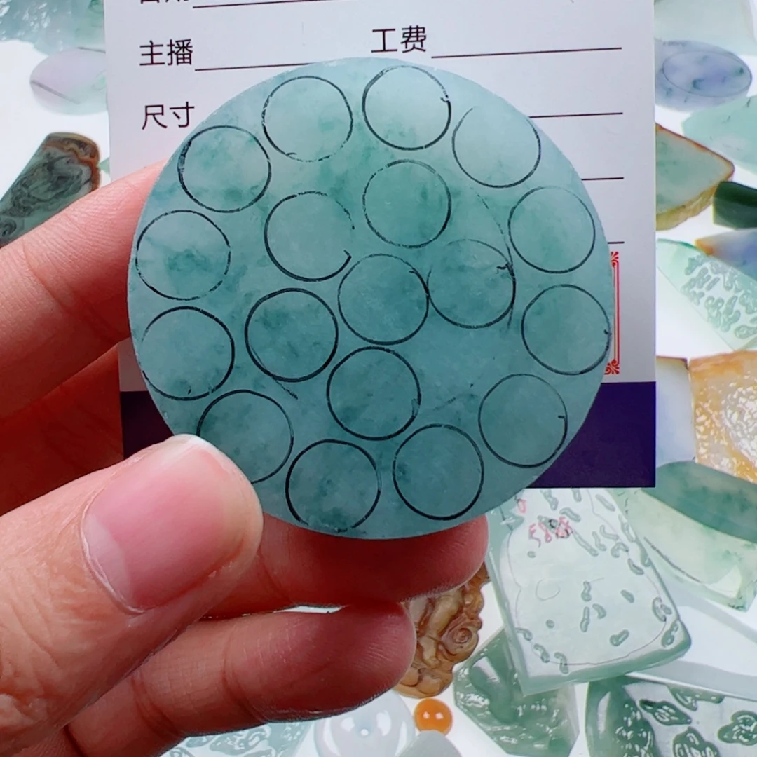 Z***t定制翡翠未镶嵌翡翠包工