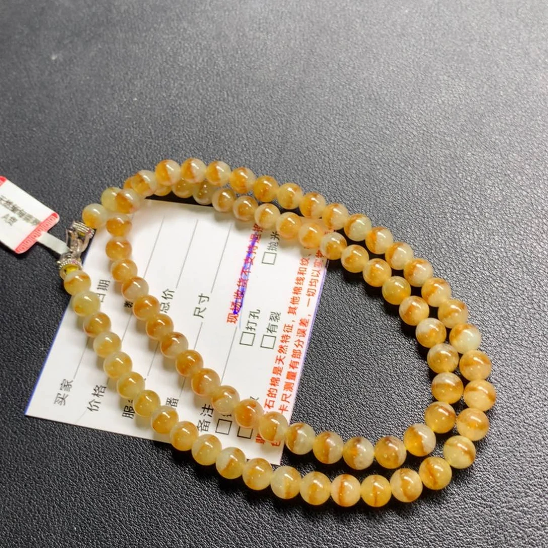 翡翠未镶嵌颈饰项链