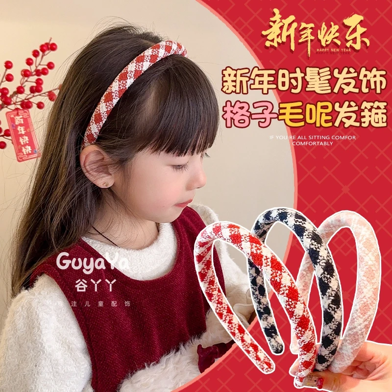 儿童发箍韩国新款高颅顶女孩压发发卡头饰宝宝束发发捆不伤发配饰