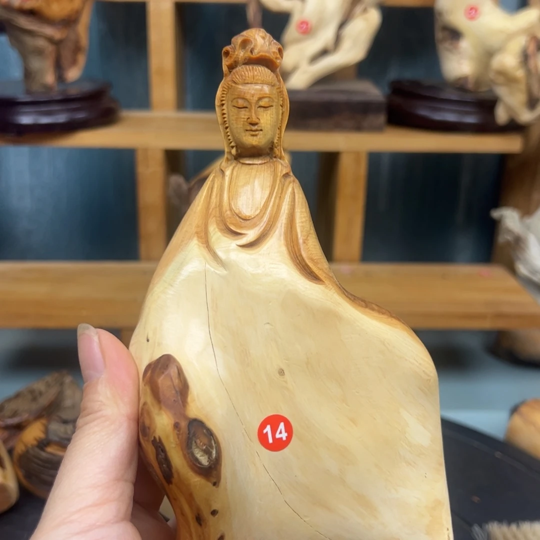 木一**你崖柏木摆件手把件