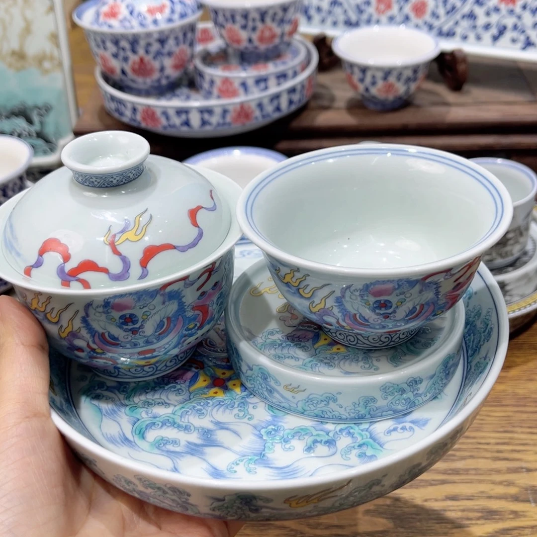 盖碗陶瓷景德镇陶瓷工厂福利价