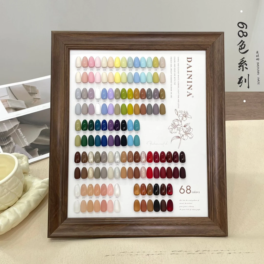 【68色系列】 春夏流行实色爆闪透色套装  甲油胶需要照灯