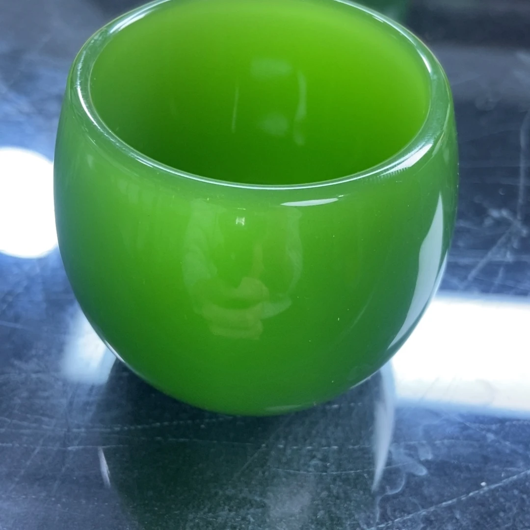 诗***亮陶瓷帝王绿主人杯80毫升