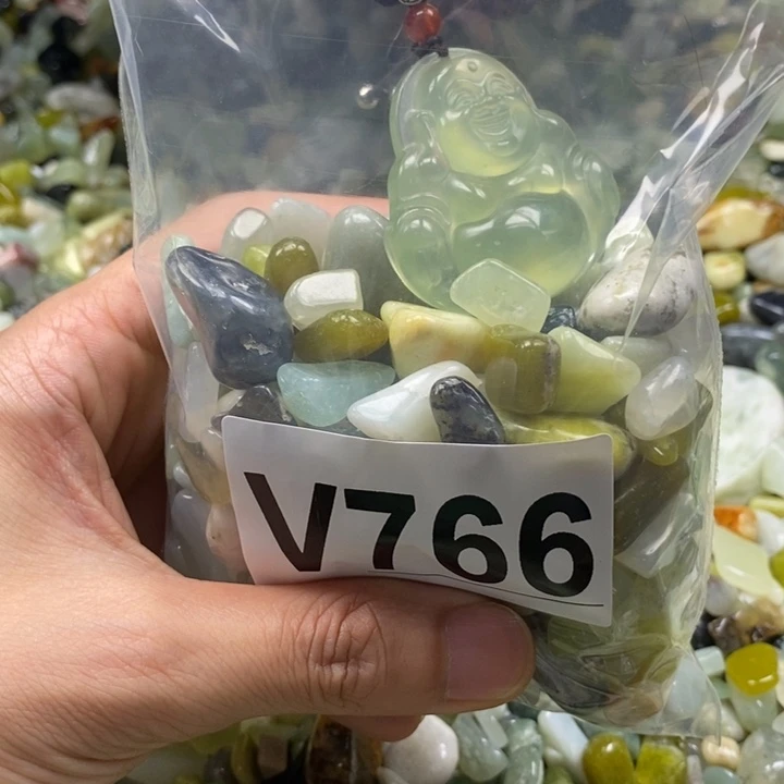 蛇纹石玉未镶嵌鱼缸石