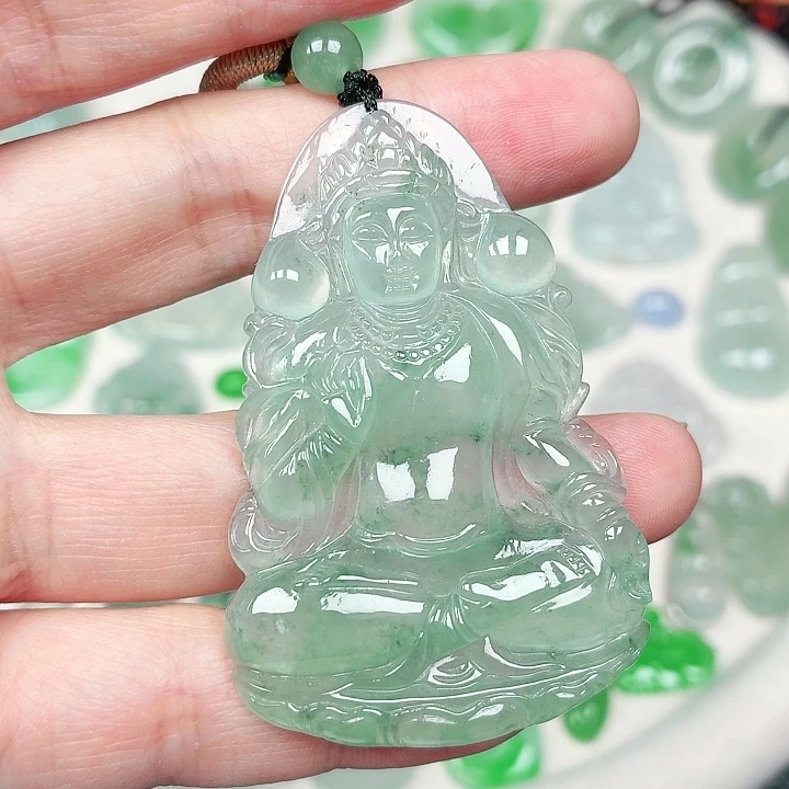翡翠未镶嵌颈饰缅甸天然A货翡翠