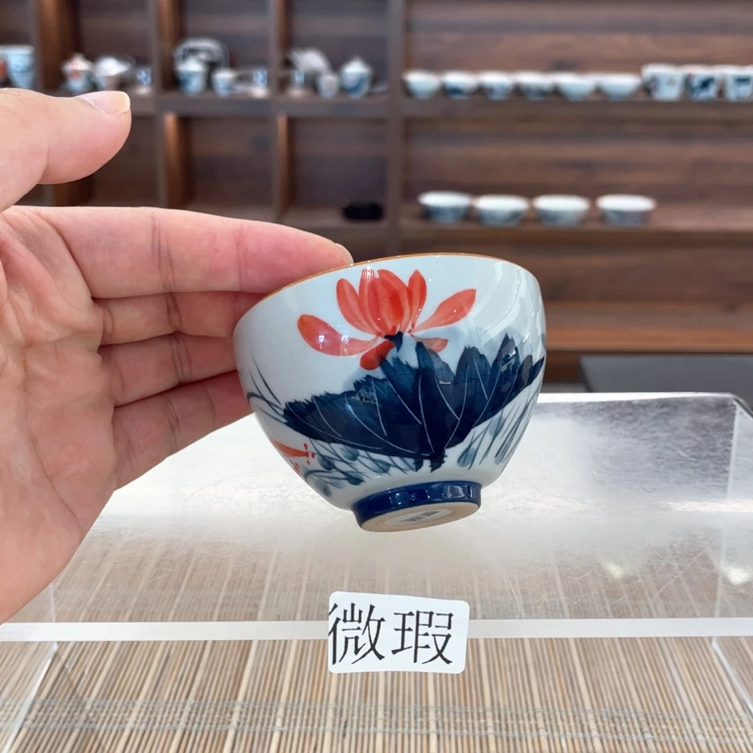 微瑕釉下彩纯手绘