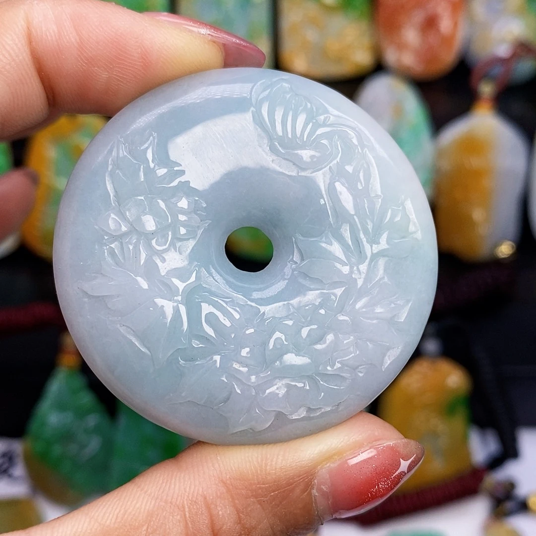 颈饰未镶嵌翡翠翡翠A货一物一证福利款