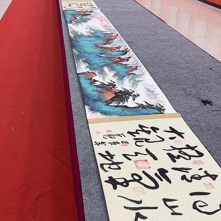 国画姜国华雅昌白袍原作！