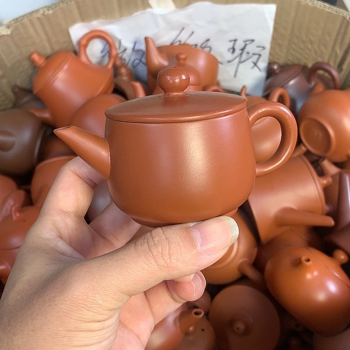 茶壶紫砂原矿朱泥茶壶茶具家用120