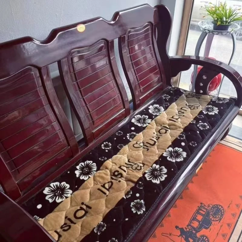 就是爱新款沙发垫加厚防滑现代简约实木布艺皮沙发四季通用毛绒垫