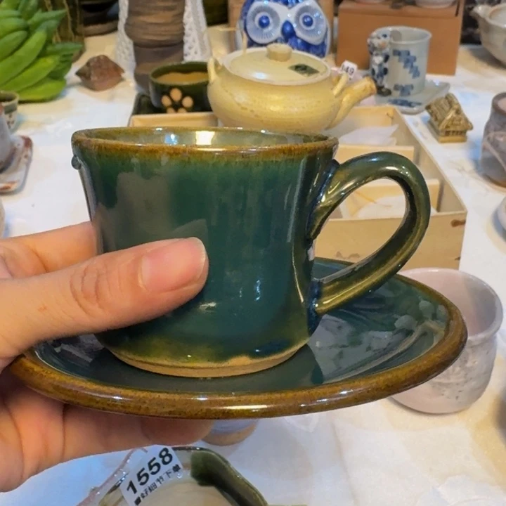 小***魚陶泥一套咖啡杯好看的