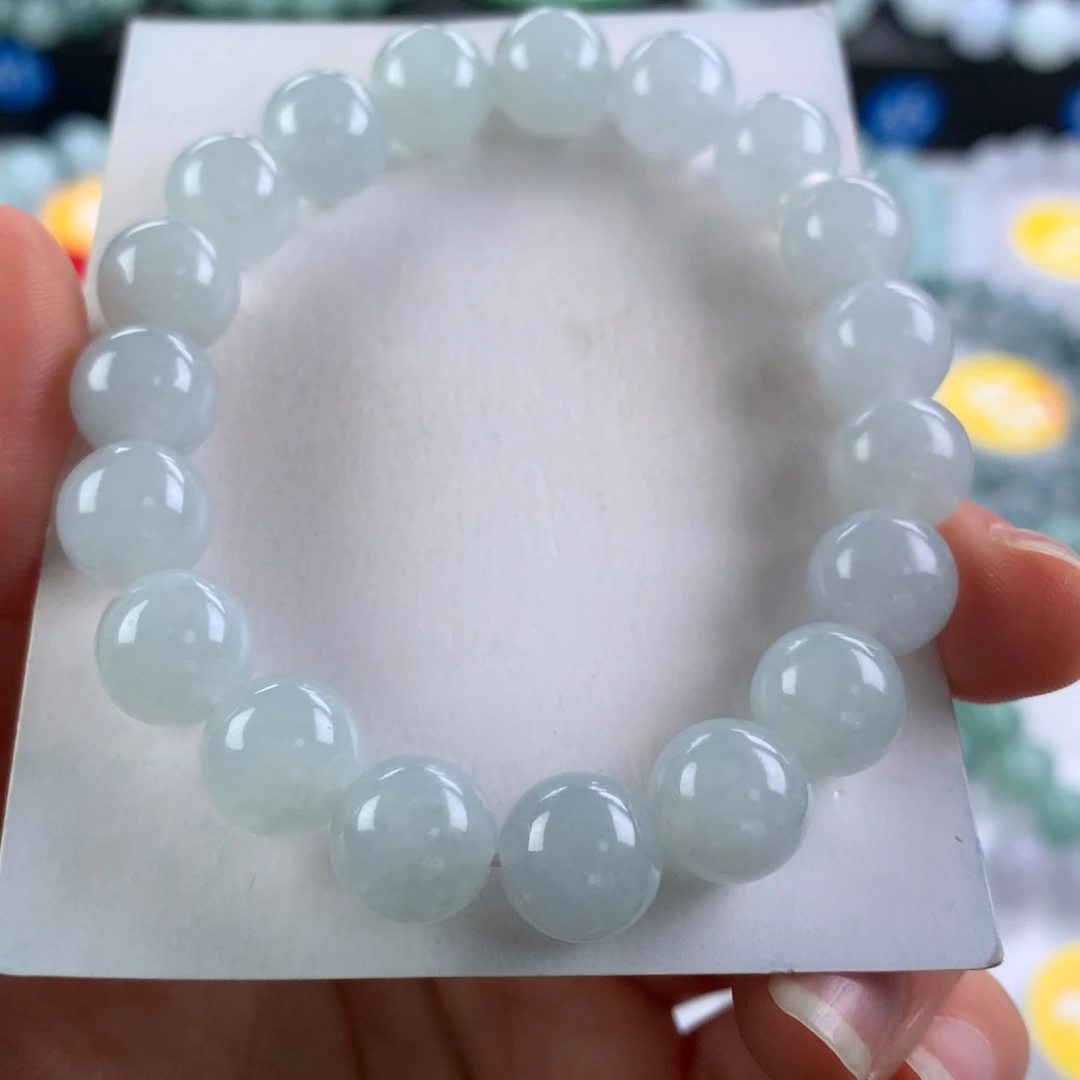 公***工翡翠未镶嵌手链卡10.3