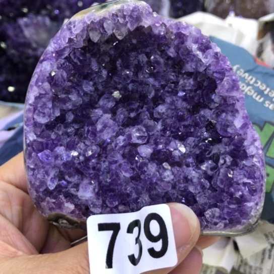 紫晶天然水晶摆件未镶嵌