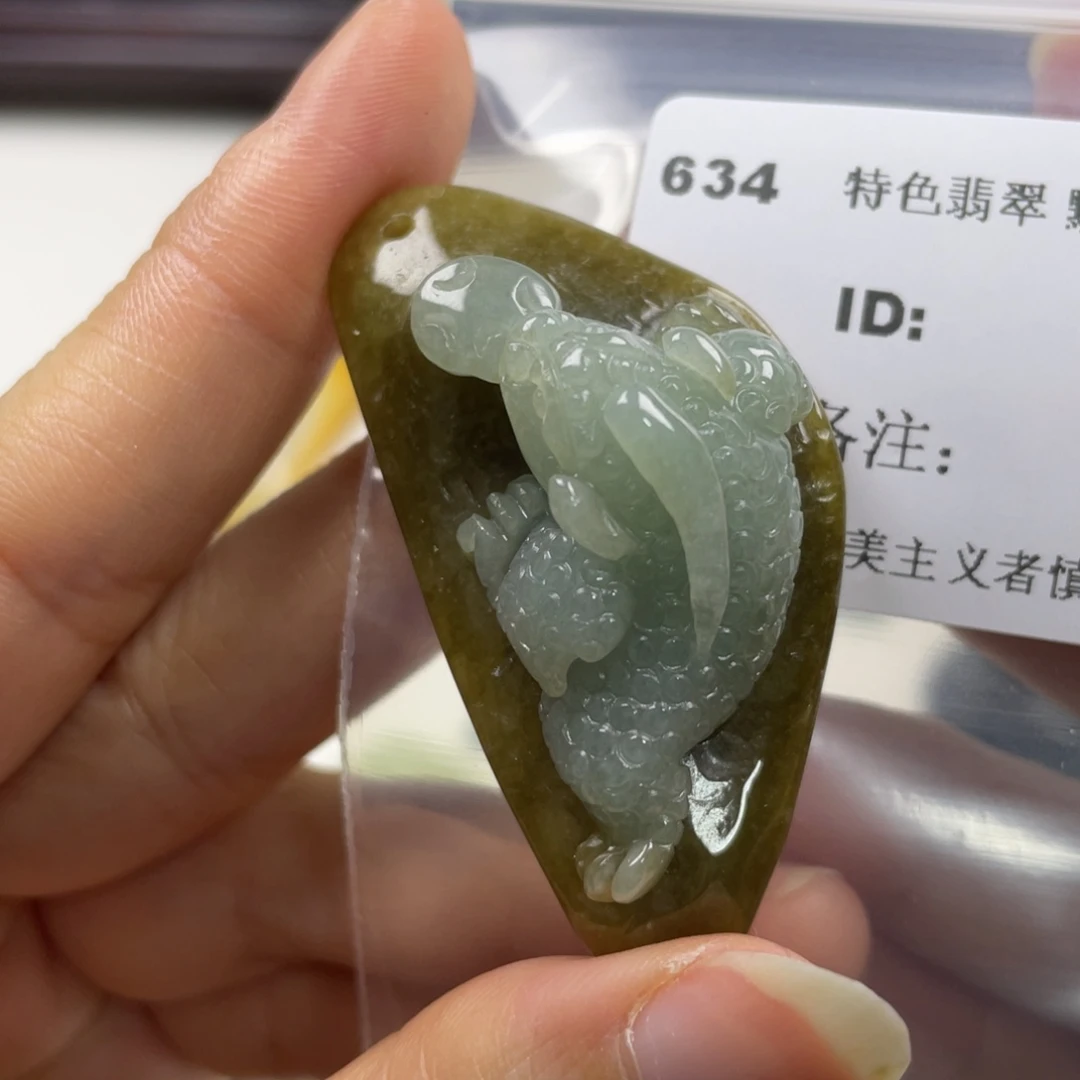 翡翠未镶嵌颈饰牌子