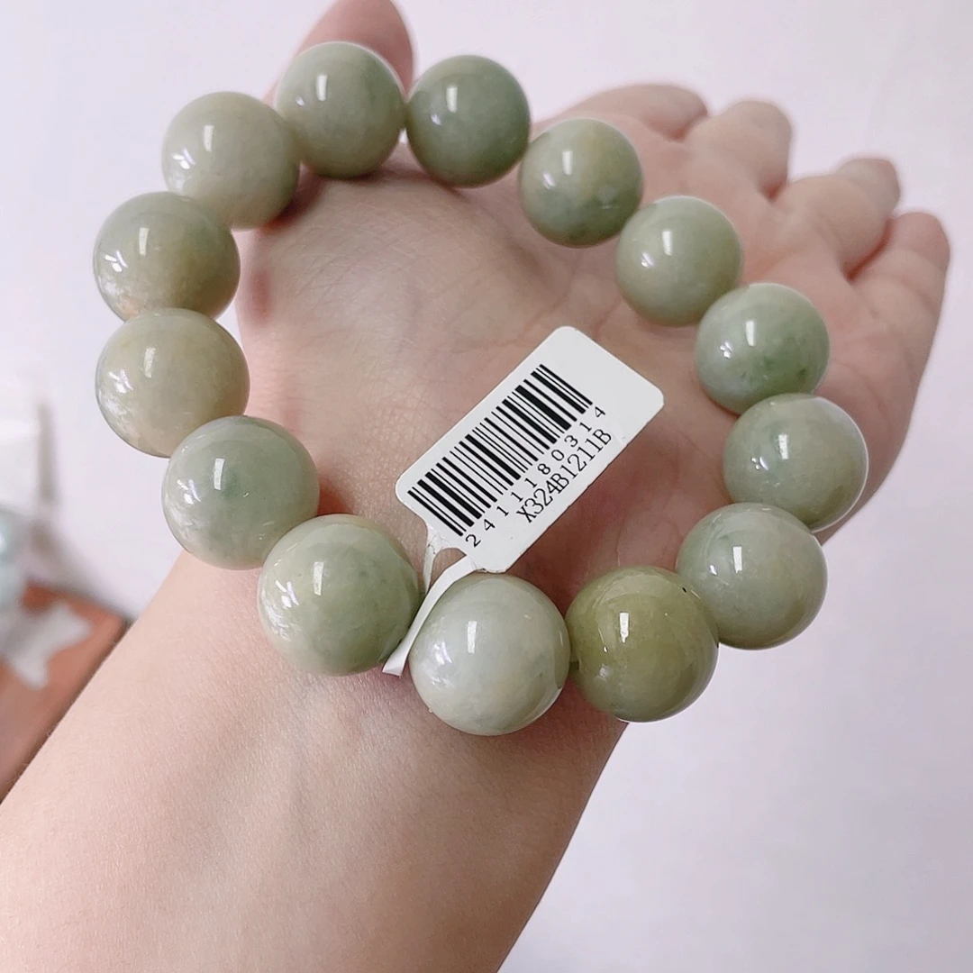 未镶嵌定制翡翠珠串