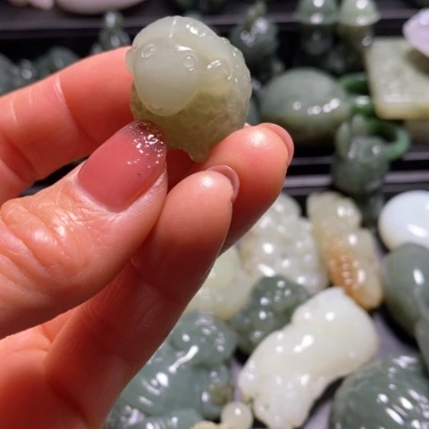 未镶嵌和田玉（糖玉）珠宝奇石