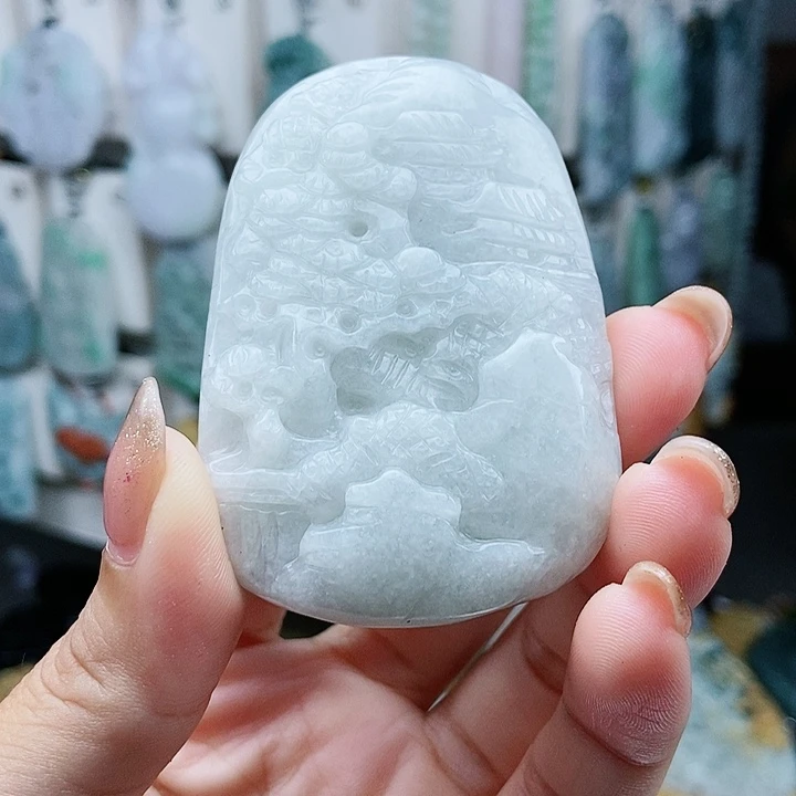 翡翠未镶嵌颈饰翡翠