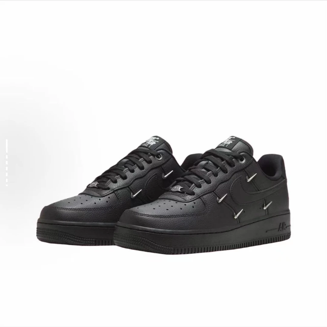 【西安利和体育正品保证】NIKE FORCE 5勾黑空军男女板鞋HQ1180-001
