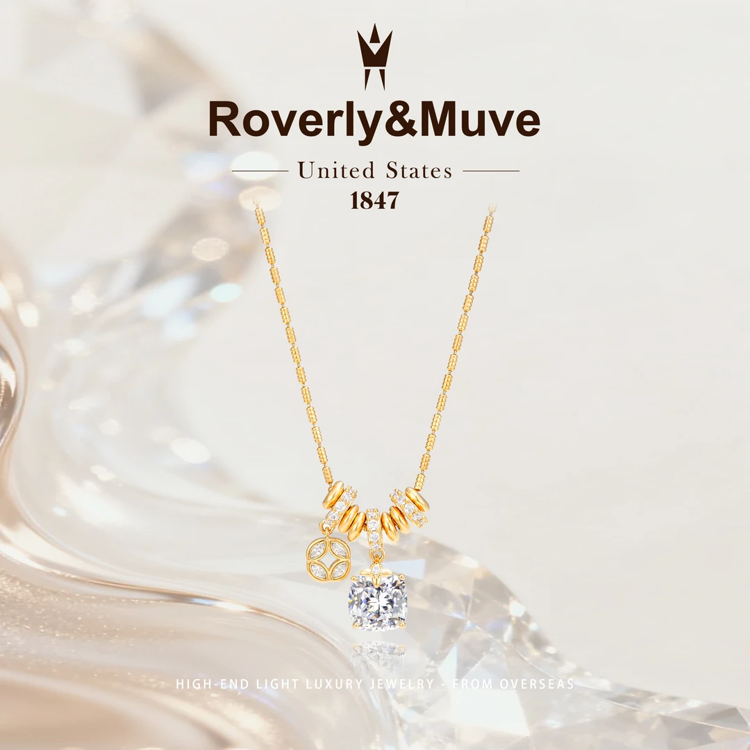 【财星璀璨】Roverly&Muve冬日轻奢感爆闪项链F5378