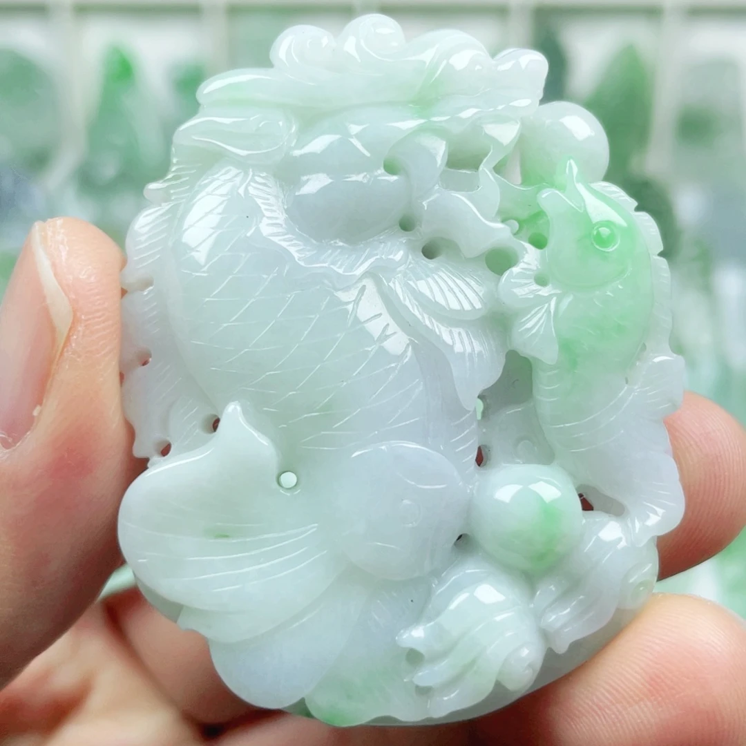 翡翠未镶嵌吊坠(不含链)