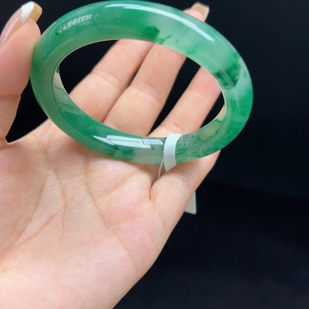 未镶嵌手镯石英质玉非洲翠5960